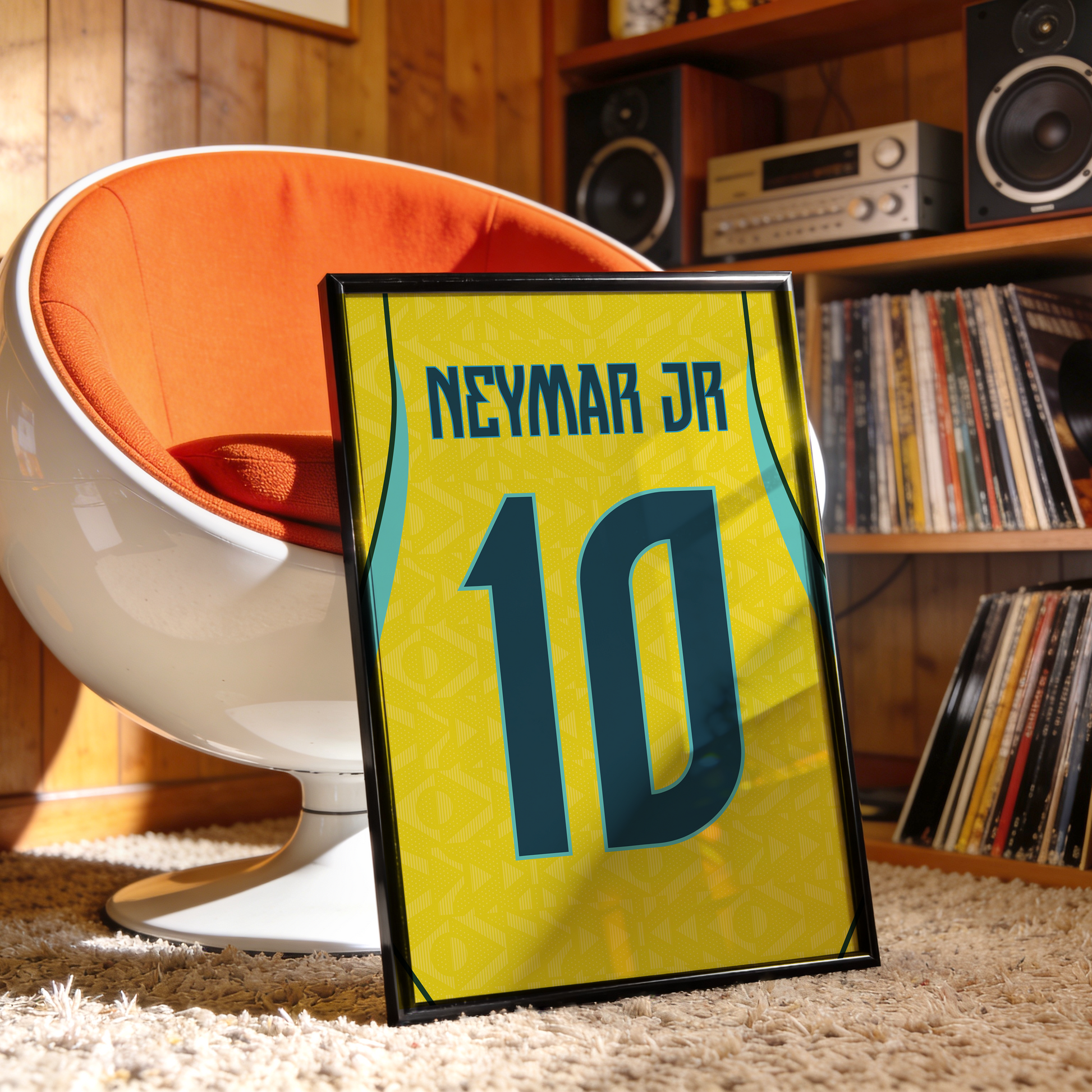 Affiche Brésil Domicile Coupe Du Monde 2026 – Affiche encadrée personnalisée - Cadre Perso