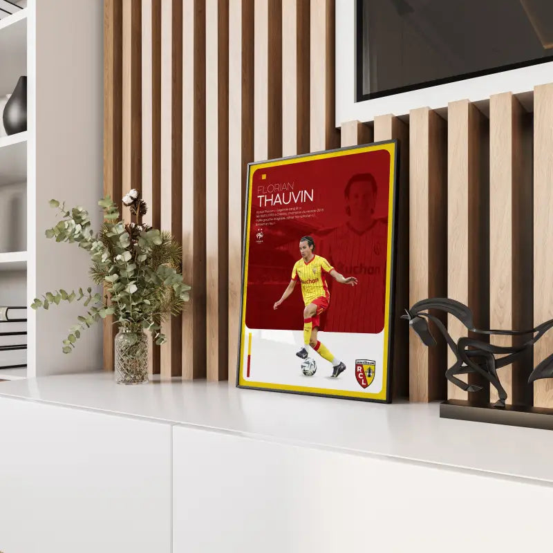 Affiche Florian Thauvin - RC Lens – Affiche encadrée personnalisée - Cadre Perso