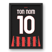 Affiche AC Milan Domicile 25-26 – Affiche encadrée personnalisée - Cadre Perso