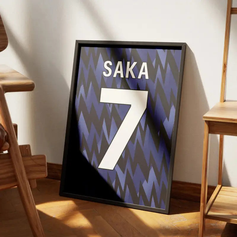 Affiche Arsenal Extérieur 2025-2026 – Affiche encadrée personnalisée - Cadre Perso