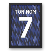 Affiche Arsenal Extérieur 2025-2026 – Affiche encadrée personnalisée - Cadre Perso