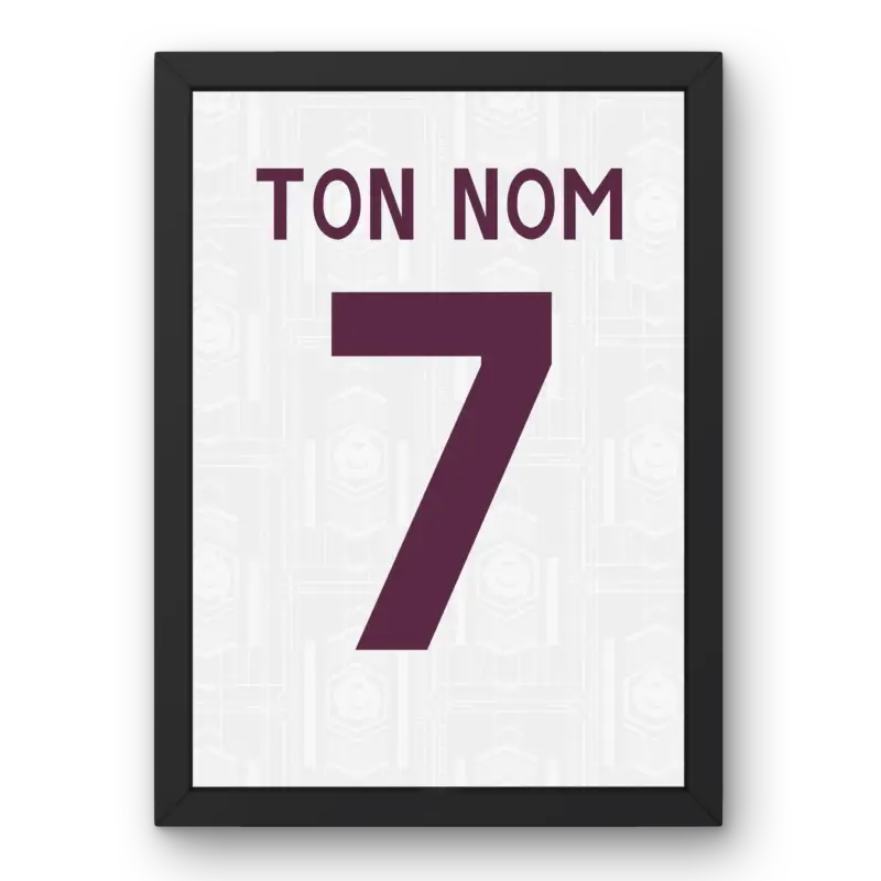 Affiche Arsenal Third 2025-2026 – Affiche encadrée personnalisée - Cadre Perso
