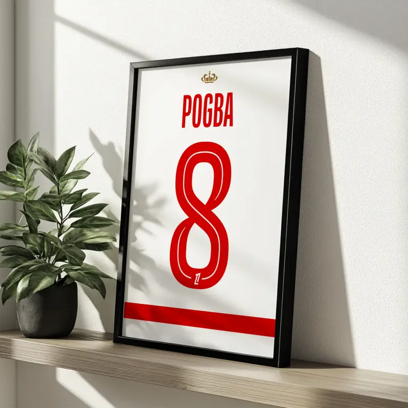 Affiche AS Monaco Domicile 25-26 – Affiche encadrée personnalisée - Cadre Perso