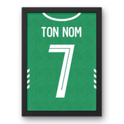 Affiche AS Saint-Étienne Domicile 25/26 – Affiche encadrée personnalisée - Cadre Perso