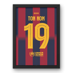 Affiche FC Barcelone Domicile 25-26 – Affiche encadrée personnalisée - Cadre Perso
