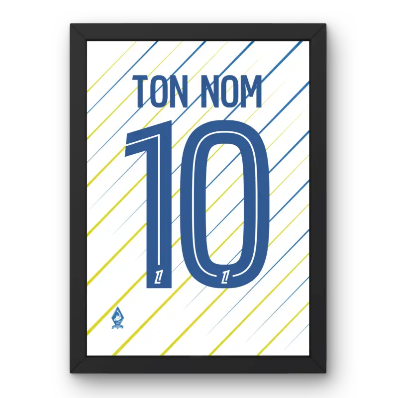 Affiche FC Lorient Extérieur 25/26 – Affiche encadrée personnalisée - Cadre Perso