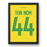 Affiche FC Nantes Domicile 25-26 – Affiche encadrée personnalisée - Cadre Perso