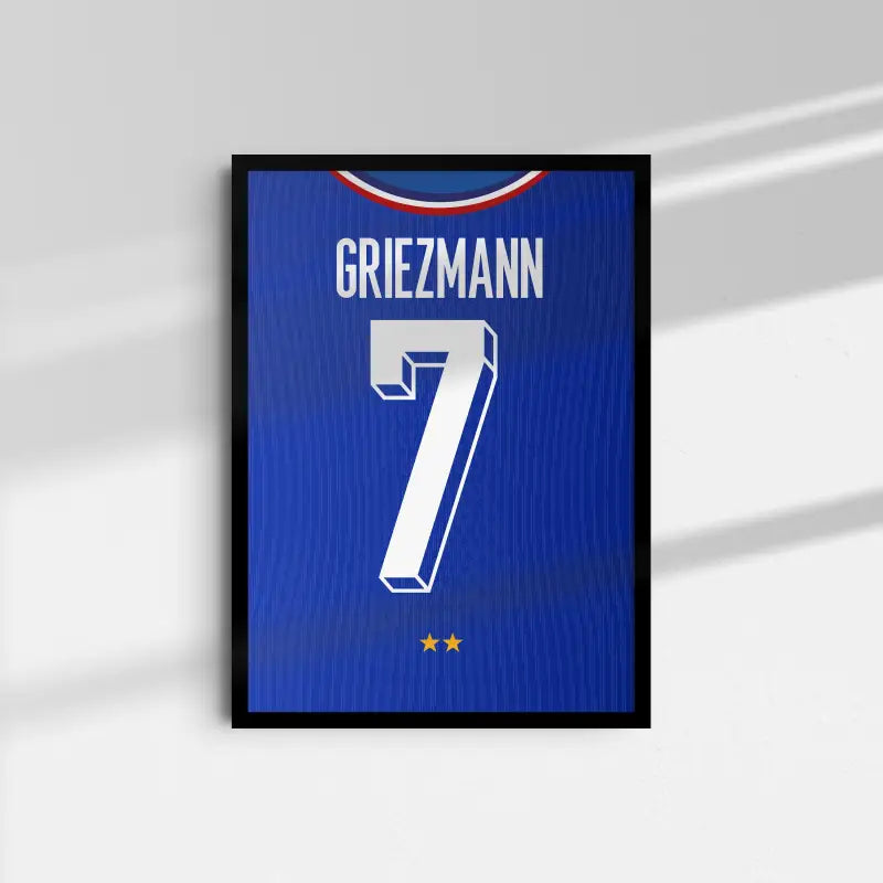 Affiche France Domicile Euro 2024 – Affiche encadrée personnalisée - Cadre Perso