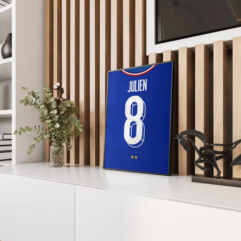 Affiche France Domicile Euro 2024 – Affiche encadrée personnalisée - Cadre Perso