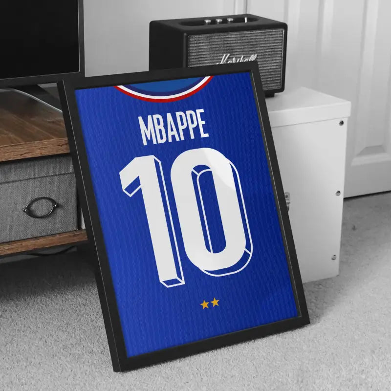 Affiche France Domicile Euro 2024 – Affiche encadrée personnalisée - Cadre Perso