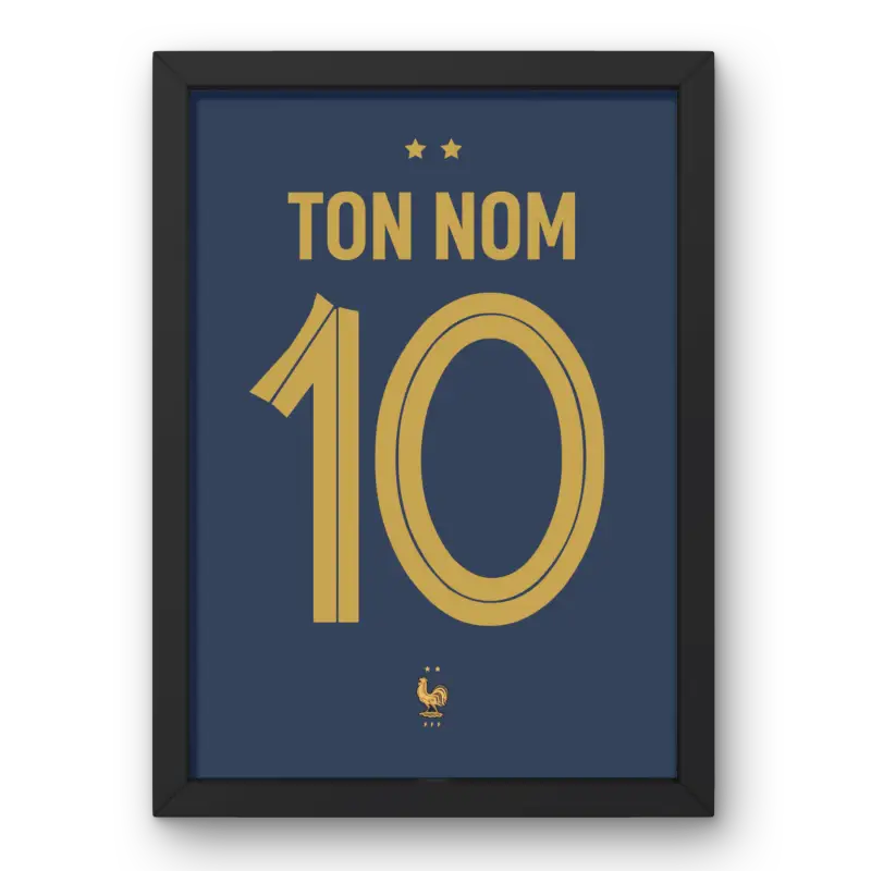 Affiche France Domicile 2023 – Affiche encadrée personnalisée - Cadre Perso