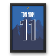 Affiche Grenoble Foot 38 Domicile 25/26 – Affiche encadrée personnalisée - Cadre Perso