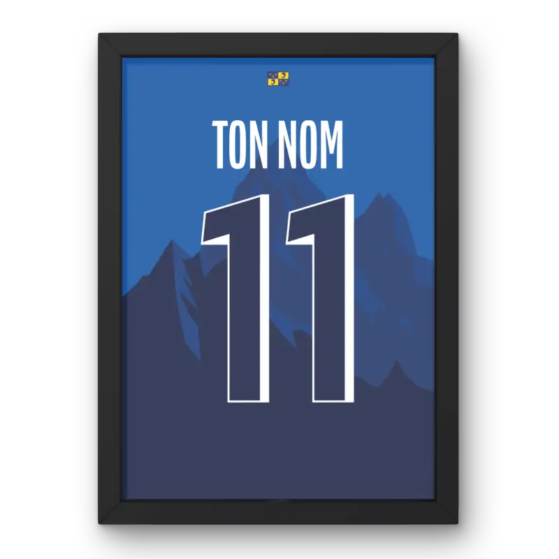 Affiche Grenoble Foot 38 Domicile 25/26 – Affiche encadrée personnalisée - Cadre Perso