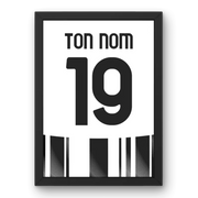 Affiche Juventus Domicile 25-26 – Affiche encadrée personnalisée - Cadre Perso