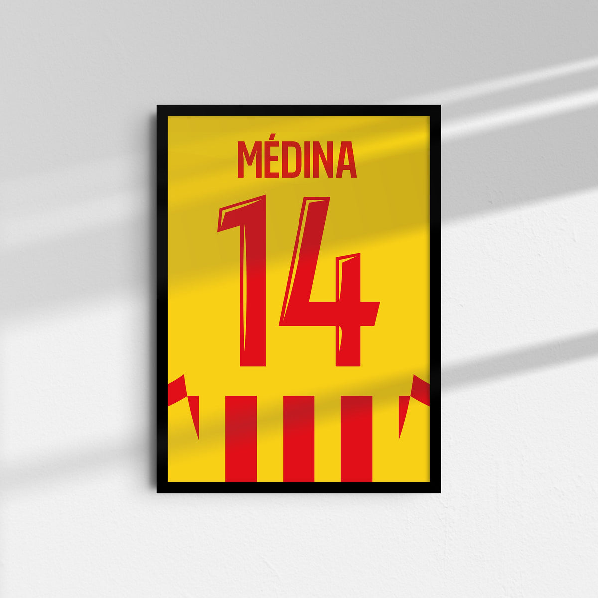 Affiche RC Lens Domicile 2024-2025 – Affiche encadrée personnalisée - Cadre Perso