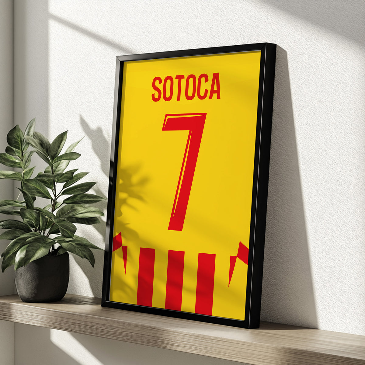 Affiche RC Lens Domicile 2024-2025 – Affiche encadrée personnalisée - Cadre Perso
