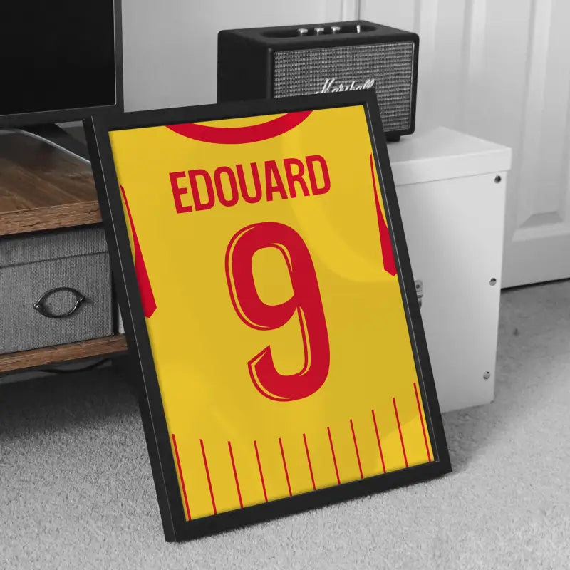 Affiche RC Lens Domicile 25-26 – Affiche encadrée personnalisée - Cadre Perso
