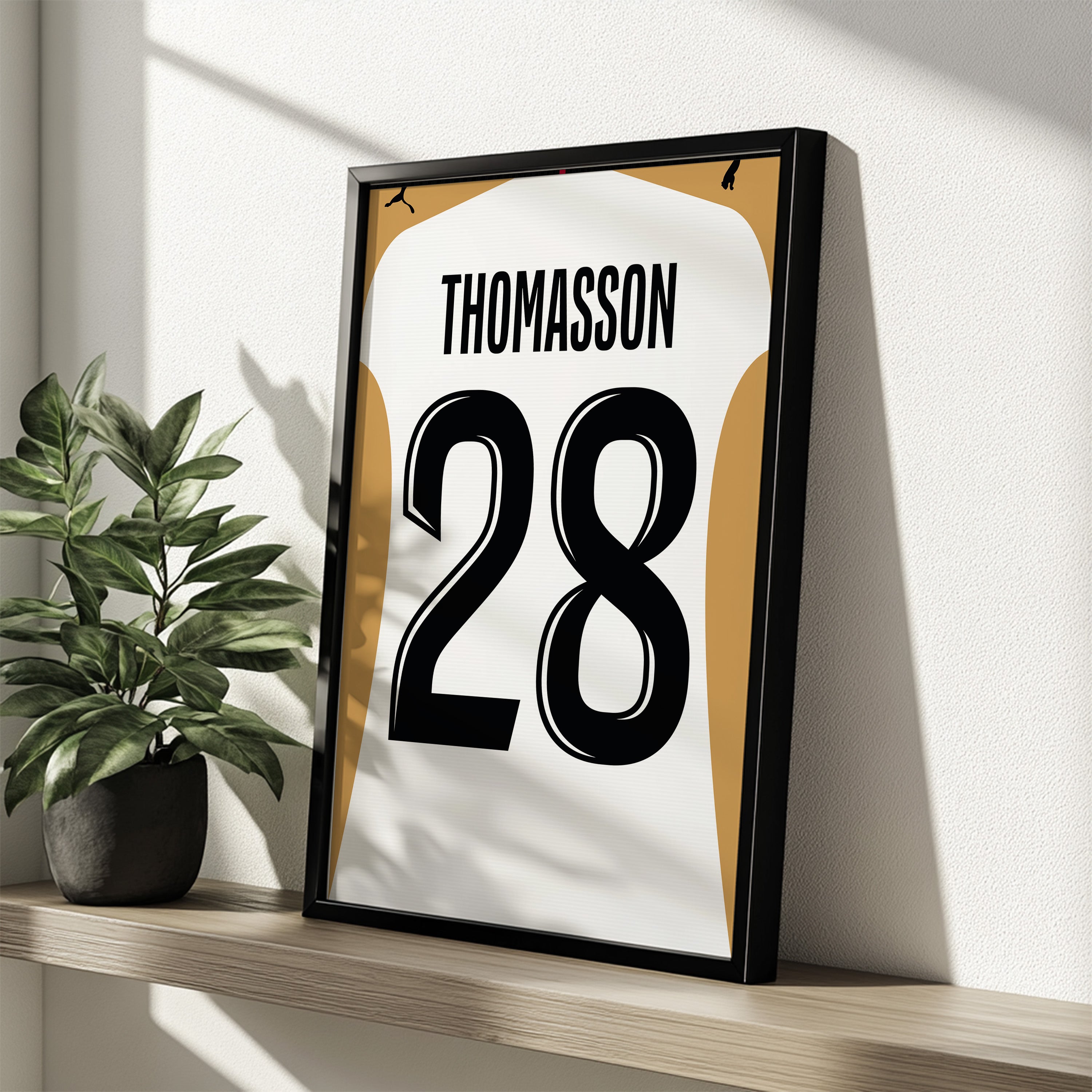 Affiche RC Lens Third 25/26 – Affiche encadrée personnalisée - Cadre Perso