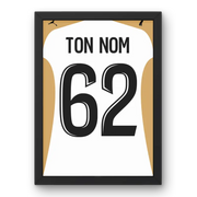 Affiche RC Lens Third 25/26 – Affiche encadrée personnalisée - Cadre Perso