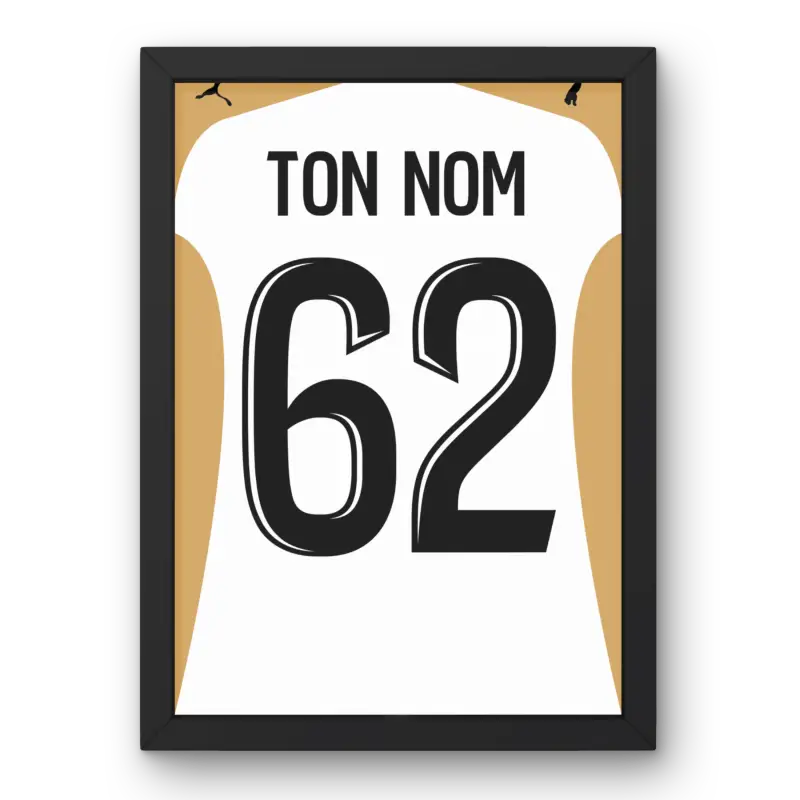 Affiche RC Lens Third 25/26 – Affiche encadrée personnalisée - Cadre Perso