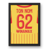 Affiche RC Lens Domicile 25-26 – Affiche encadrée personnalisée - Cadre Perso