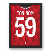Affiche Lille LOSC Domicile 25-26 – Affiche encadrée personnalisée - Cadre Perso