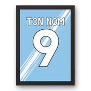Affiche Manchester City Domicile 25-26 – Affiche encadrée personnalisée - Cadre Perso