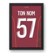 Affiche Metz Domicile 25-26 – Affiche encadrée personnalisée - Cadre Perso