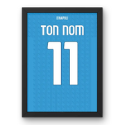 Affiche Naples Domicile 25-26 – Affiche encadrée personnalisée - Cadre Perso