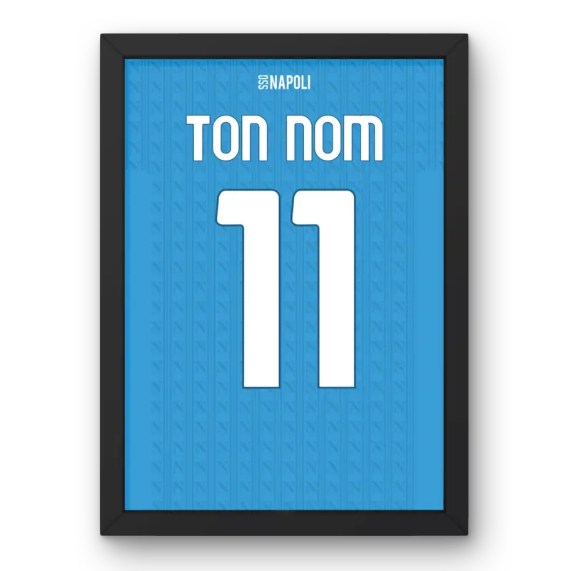 Affiche Naples Domicile 25-26 – Affiche encadrée personnalisée - Cadre Perso