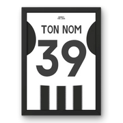 Affiche Newcastle Domicile 25-26 – Affiche encadrée personnalisée - Cadre Perso
