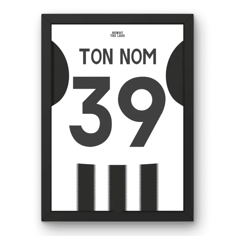 Affiche Newcastle Domicile 25-26 – Affiche encadrée personnalisée - Cadre Perso