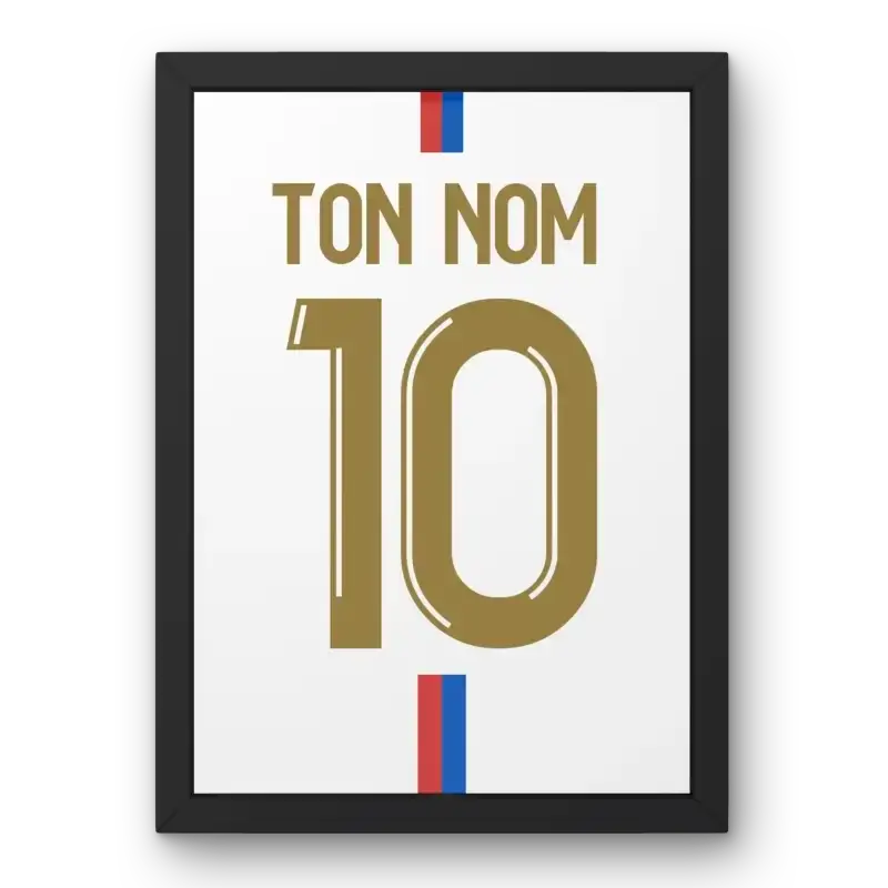 Affiche Lyon Domicile 2023-2024 – Affiche encadrée personnalisée - Cadre Perso