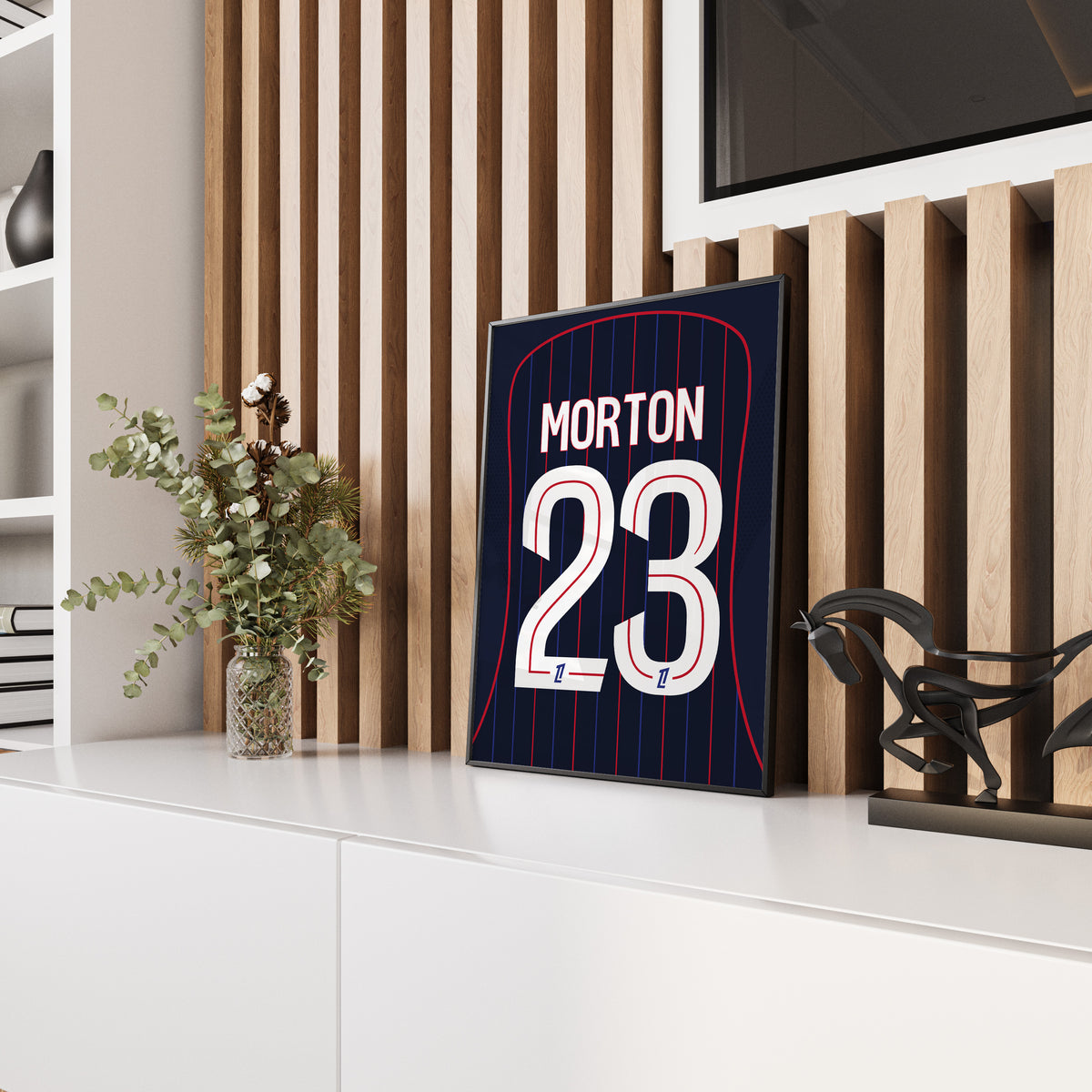 Affiche Lyon Extérieur 25-26 – Affiche encadrée personnalisée - Cadre Perso