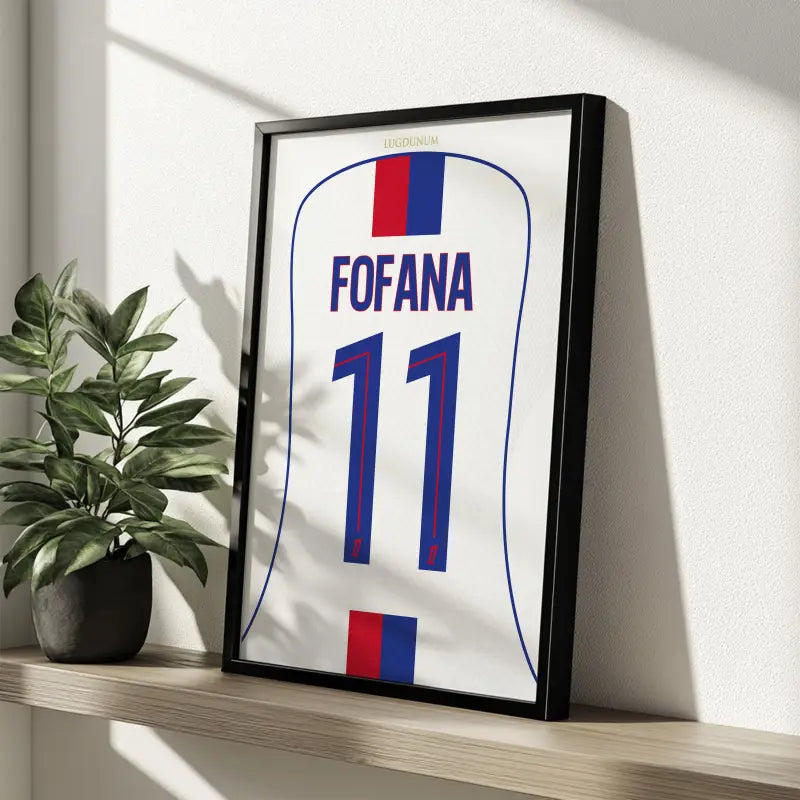 Affiche Lyon Domicile 25-26 – Affiche encadrée personnalisée - Cadre Perso