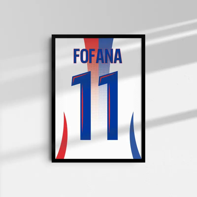 Affiche Lyon Domicile 2024-2025 – Affiche encadrée personnalisée - Cadre Perso