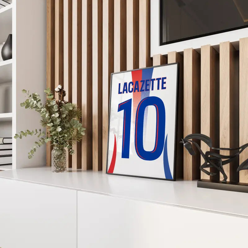 Affiche Lyon Domicile 2024-2025 – Affiche encadrée personnalisée - Cadre Perso