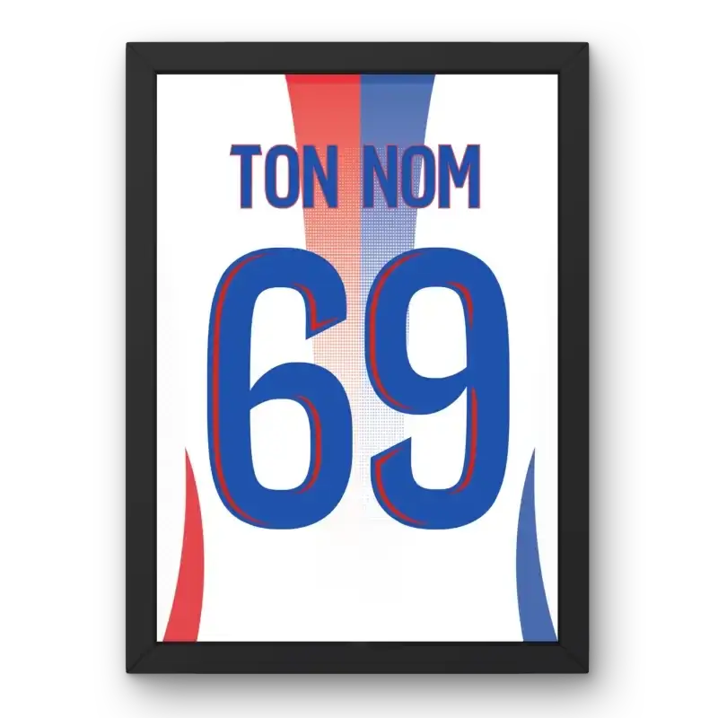 Affiche Lyon Domicile 2024-2025 – Affiche encadrée personnalisée - Cadre Perso