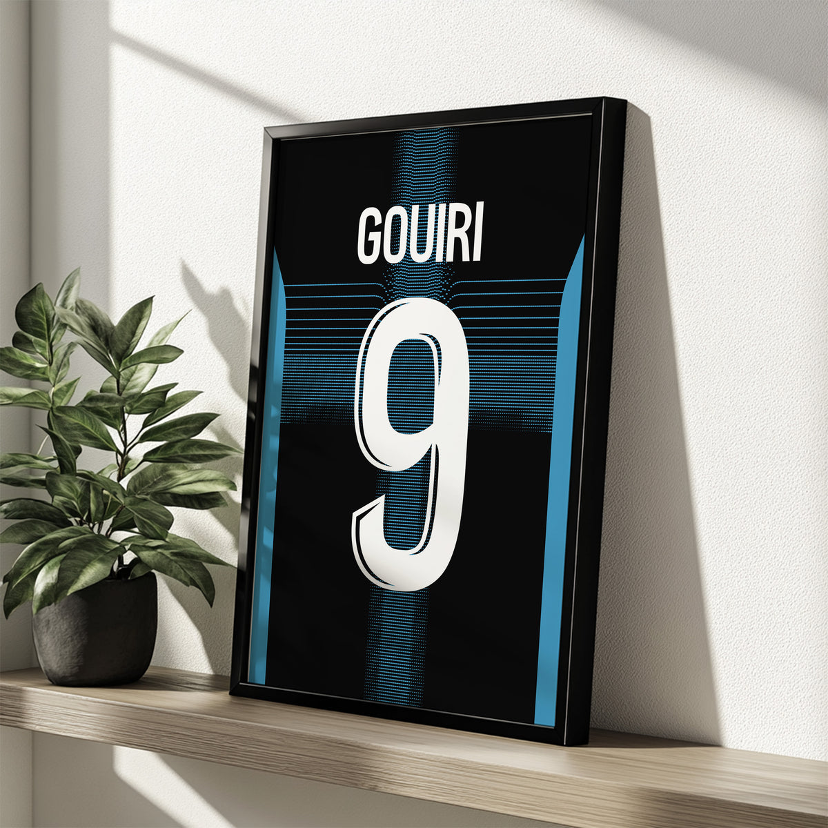 Affiche OM Extérieur 25/26 – Affiche encadrée personnalisée - Cadre Perso