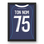Affiche Paris FC Domicile 25/26 – Affiche encadrée personnalisée - Cadre Perso