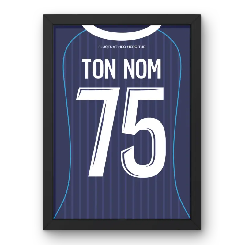 Affiche Paris FC Domicile 25/26 – Affiche encadrée personnalisée - Cadre Perso