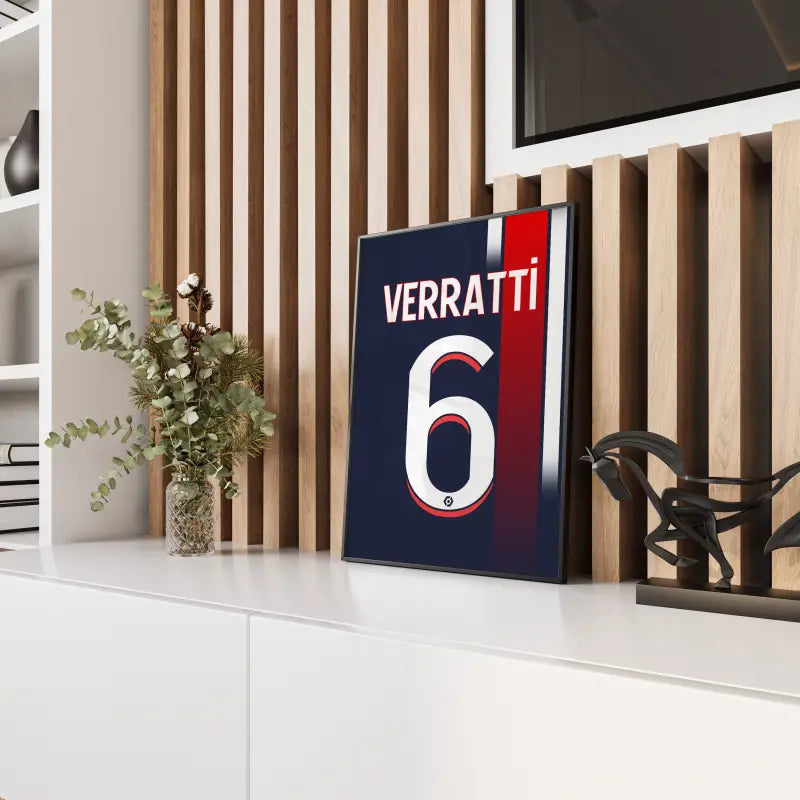 Affiche PSG Domicile 2023-2024 – Affiche encadrée personnalisée - Cadre Perso