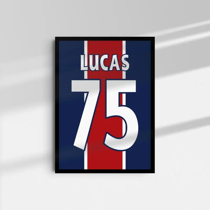 Affiche PSG Rétro 1997-1998 – Affiche encadrée personnalisée - Cadre Perso