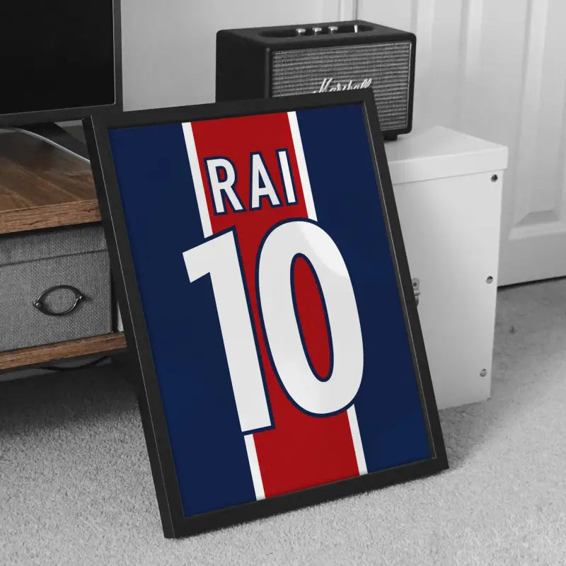 Affiche PSG Rétro 1997-1998 – Affiche encadrée personnalisée - Cadre Perso