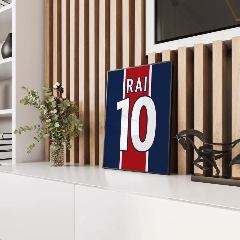 Affiche PSG Rétro 1997-1998 – Affiche encadrée personnalisée - Cadre Perso