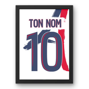 Affiche PSG Extérieur 2024-2026 – Affiche encadrée personnalisée - Cadre Perso