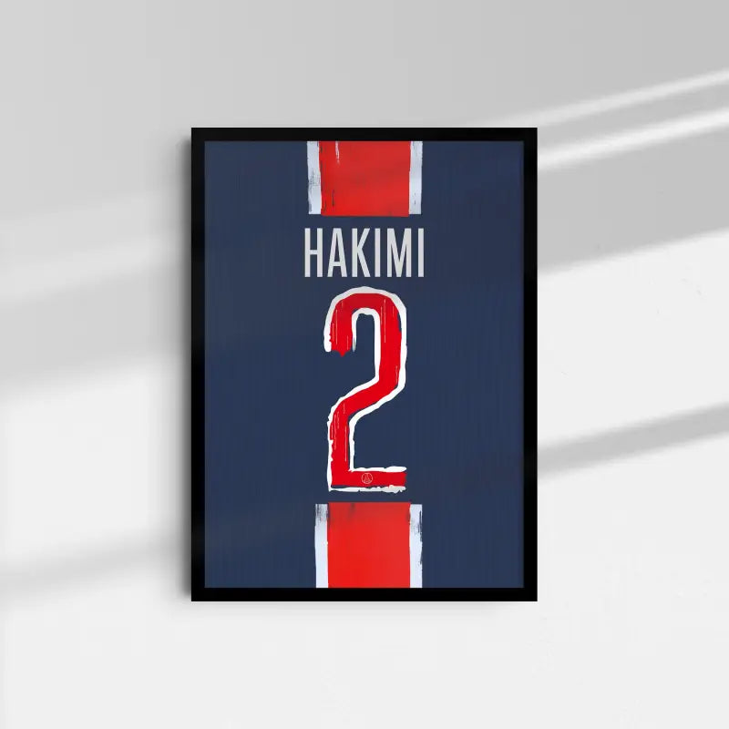Affiche PSG Domicile 2024-2025 – Affiche encadrée personnalisée - Cadre Perso