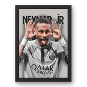 Affiche Neymar PSG - La Magie Brésilienne – Affiche encadrée personnalisée - Cadre Perso