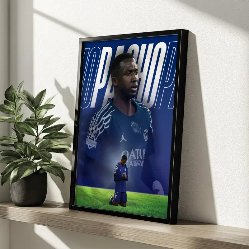 Affiche Pacho - Paris Saint-Germain – Affiche encadrée personnalisée - Cadre Perso