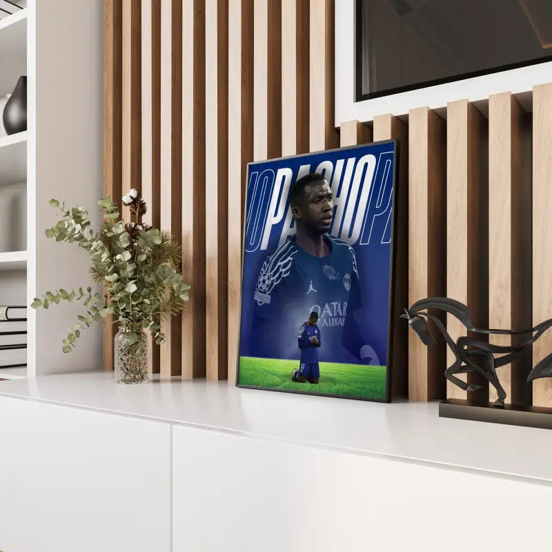 Affiche Pacho - Paris Saint-Germain – Affiche encadrée personnalisée - Cadre Perso
